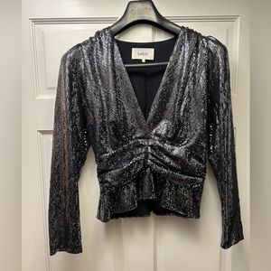 Ba&sh MAE Silver top - M